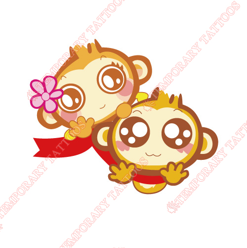 Monkey Customize Temporary Tattoos Stickers NO.8662